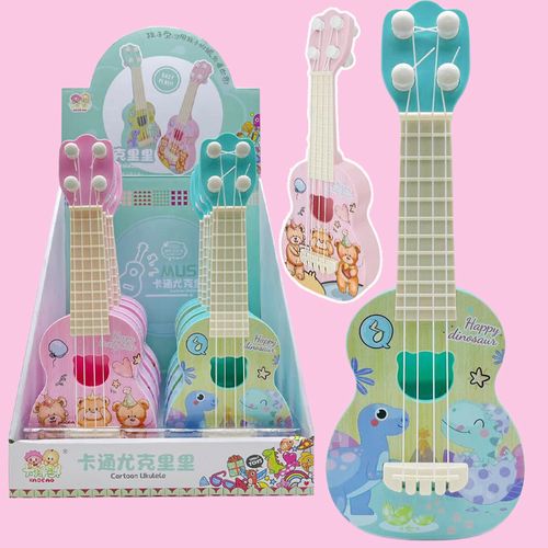 网红同款儿童创意糖果玩具可弹奏迷你吉他乐器男女孩礼物超市零售